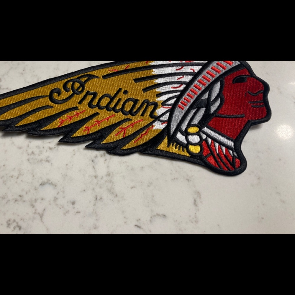 Indian Motorcycle iron on patch. - Picture 2 of 2